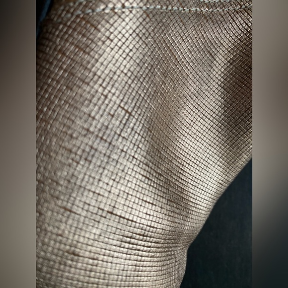 Beautiful copper textured leather ankle boots with black elastic& pointy toes - Picture 3 of 8